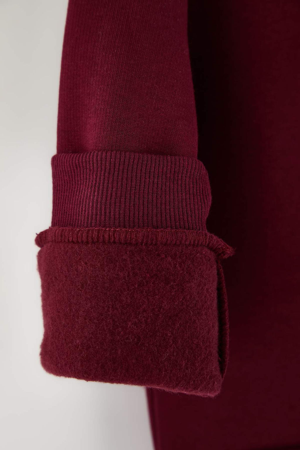 Pudra Pamuklu Fiyonklu Kal?n/Ici Polarl? Oversize Orme K?z Cocuk Sweatshirt TKDAW26SW00026 - Trendyolmilla фото 7