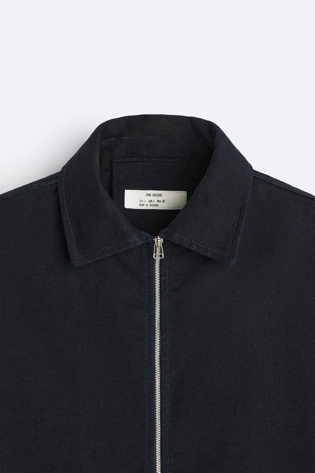 DENIM OVERSHIRT WITH ZIP - Zara фото 8