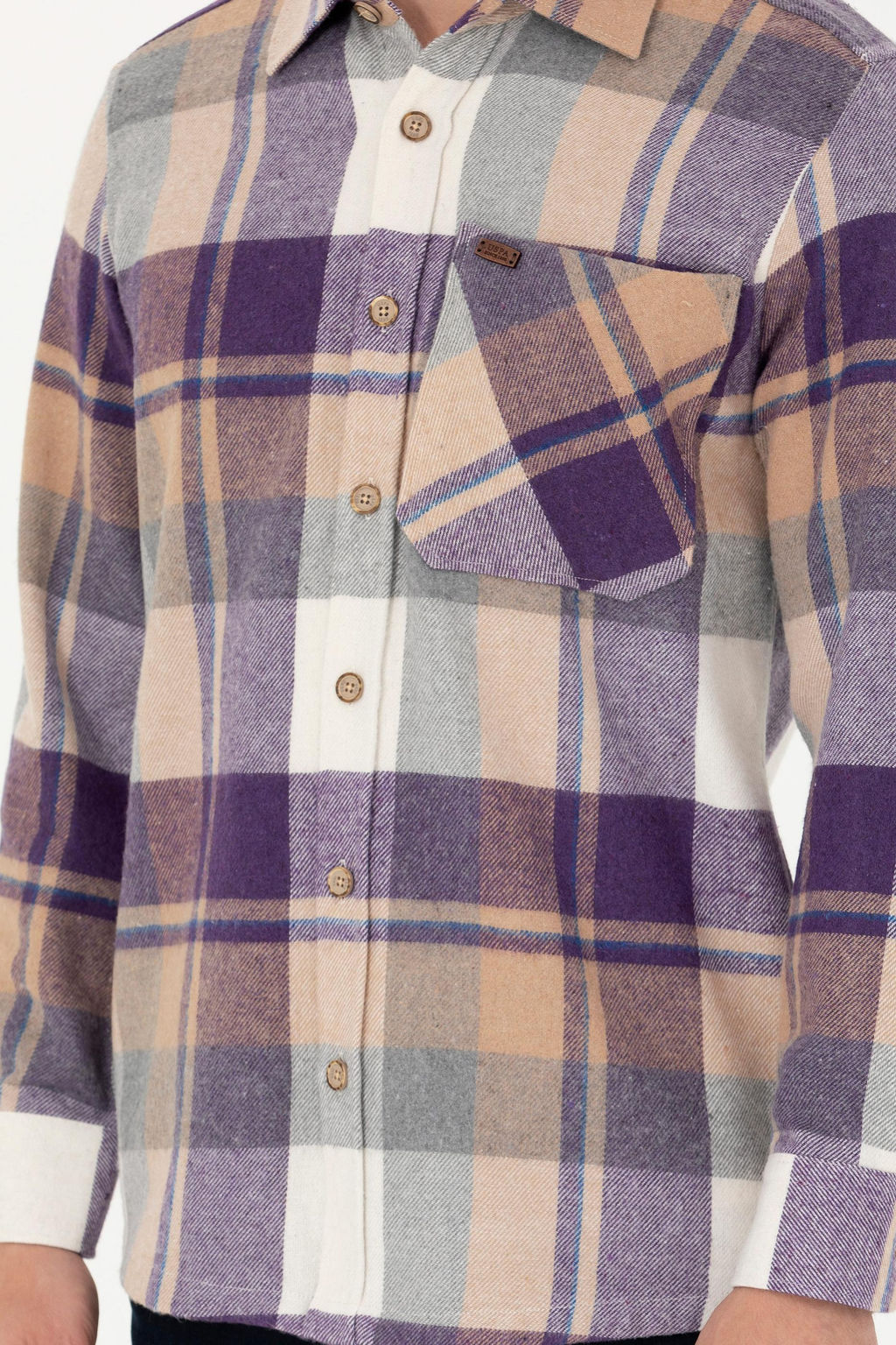 U. S. Polo Assn Мужская рубашка Lumberjack светло-коричневого цвета - U.s. polo assn фото 20