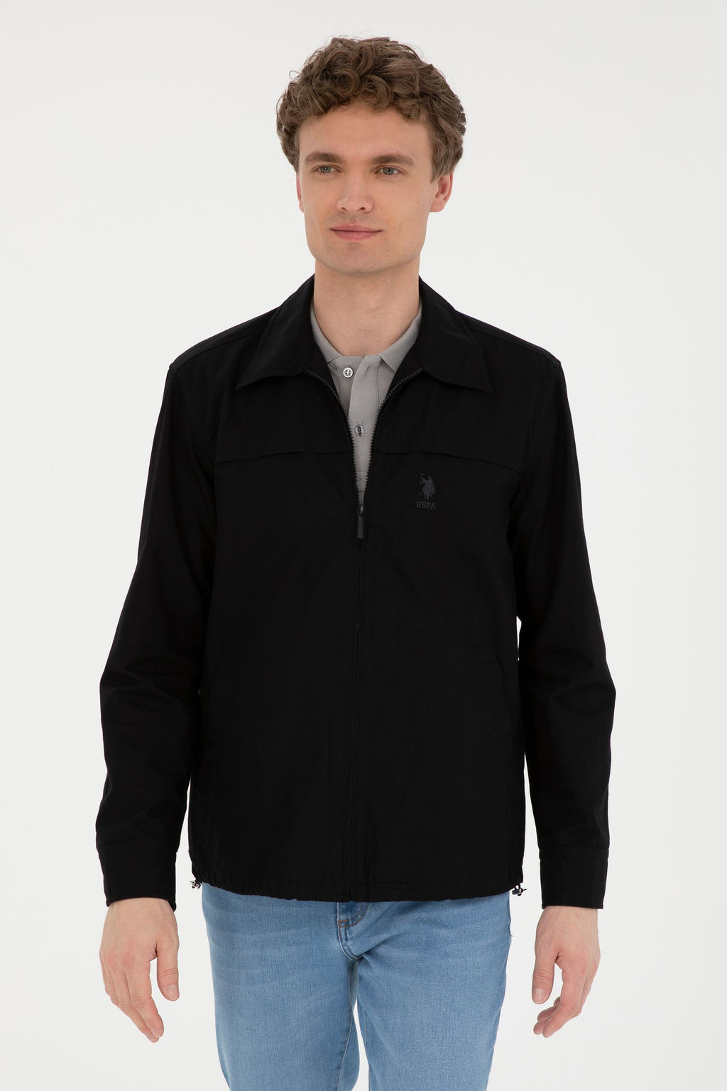 U. S. Polo Assn / Мужская черная рубашка с длинным рукавом - U.s. polo assn фото 8