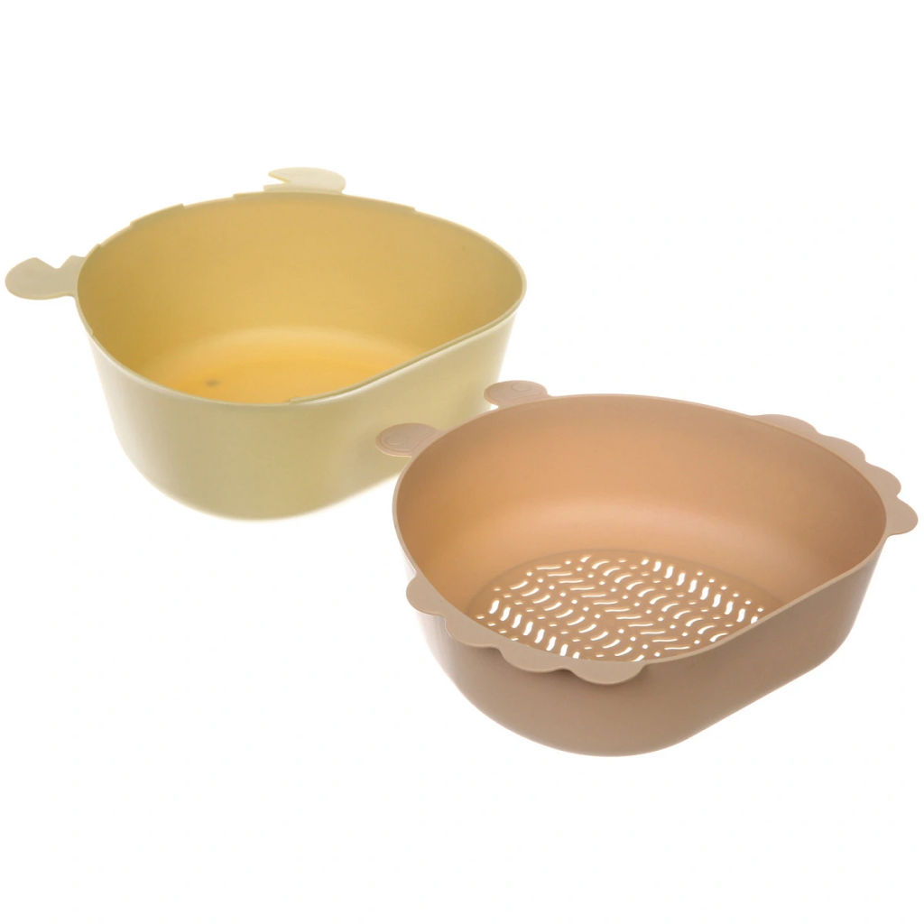 Цена за 2 шт. Дуршлаг пластиковый "SEGRETO" Краб 27*24,5*10см оливковый