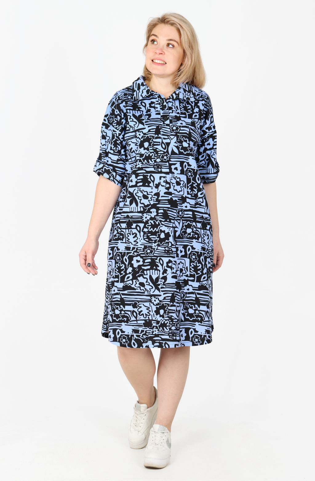 Платье София Х-452 (46-62) кулирка - Лотос фото 28