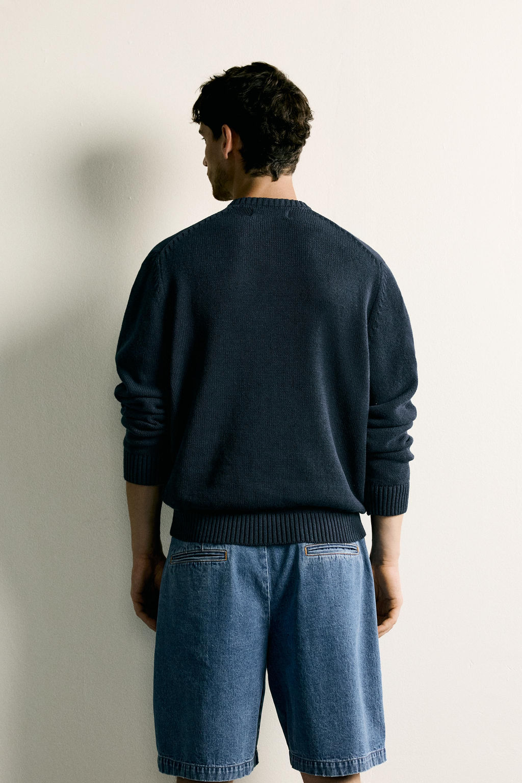 JERSEY REGULAR FIT ALGOD?N - LINO / Marino