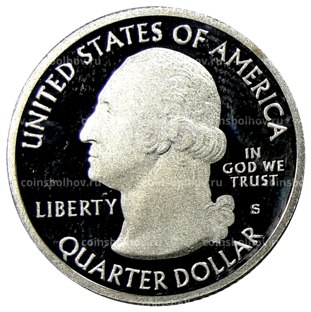 Монета 1/4 доллара (25 центов) 2012 года S США Национальные парки № 15  Денали