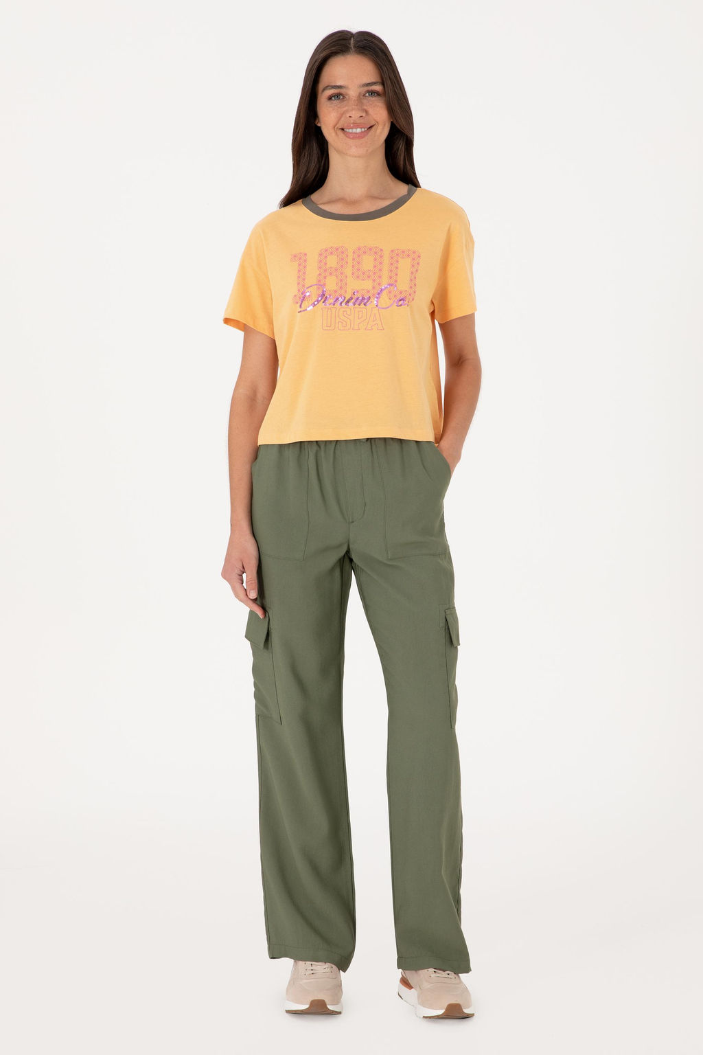 Kad_n Turuncu Ti__rt Sepette S_rpriz _ndirim - U.s. polo assn фото 4