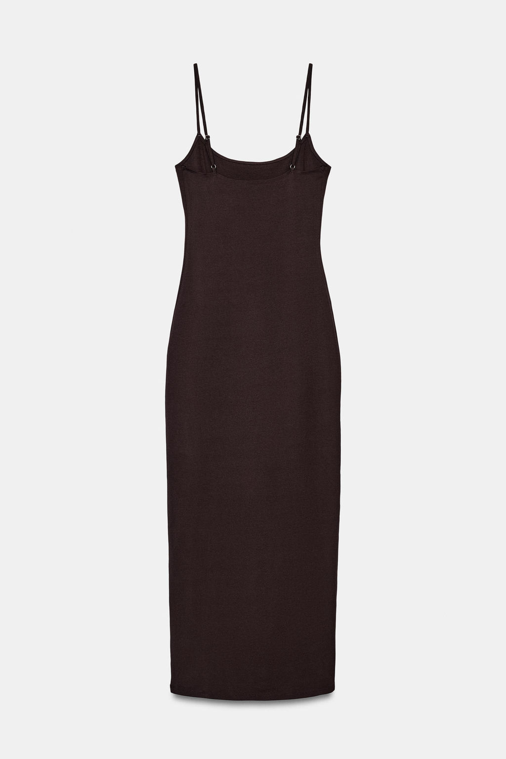 VESTIDO MIDI TIRANTES / Marr?n - Zara фото 7