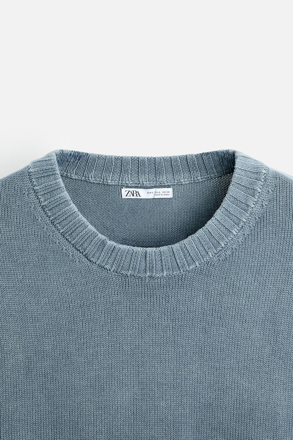 TEXTURED WASHED SWEATER - Zara фото 9