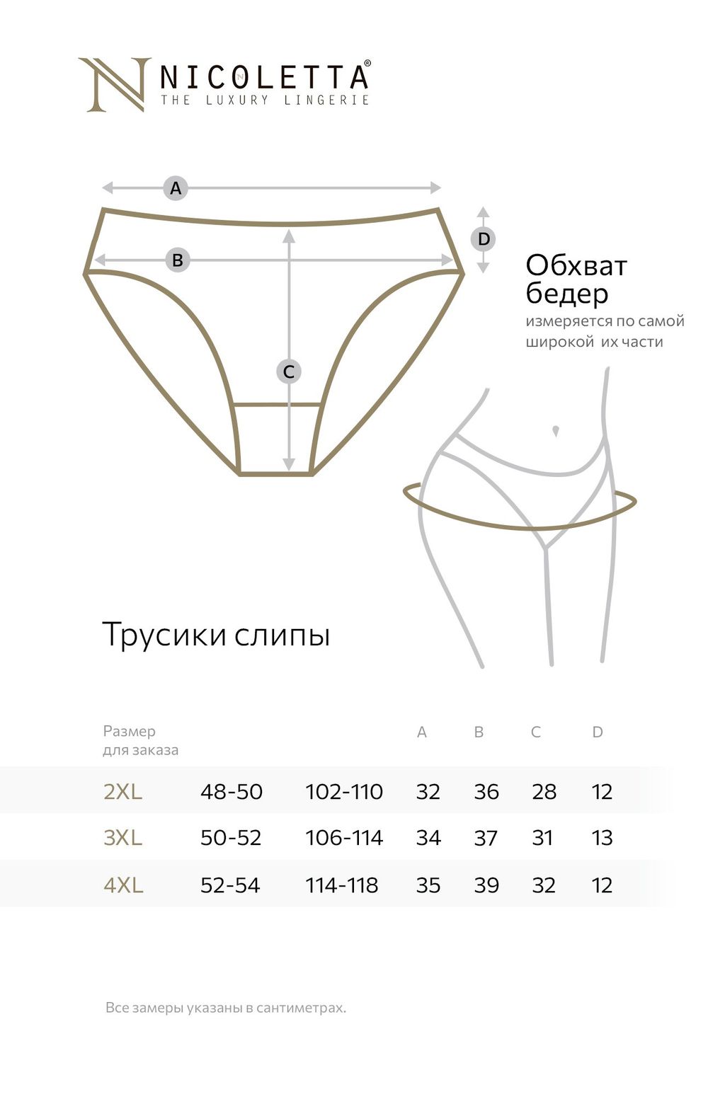 Женские трусы-слипы с высокой посадкой 5 шт. Nicoletta  фото 2