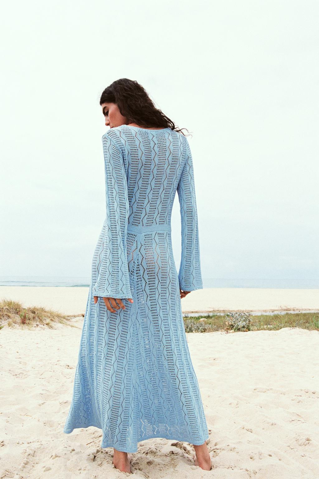 POINTELLE KNIT DRESS - Zara фото 4