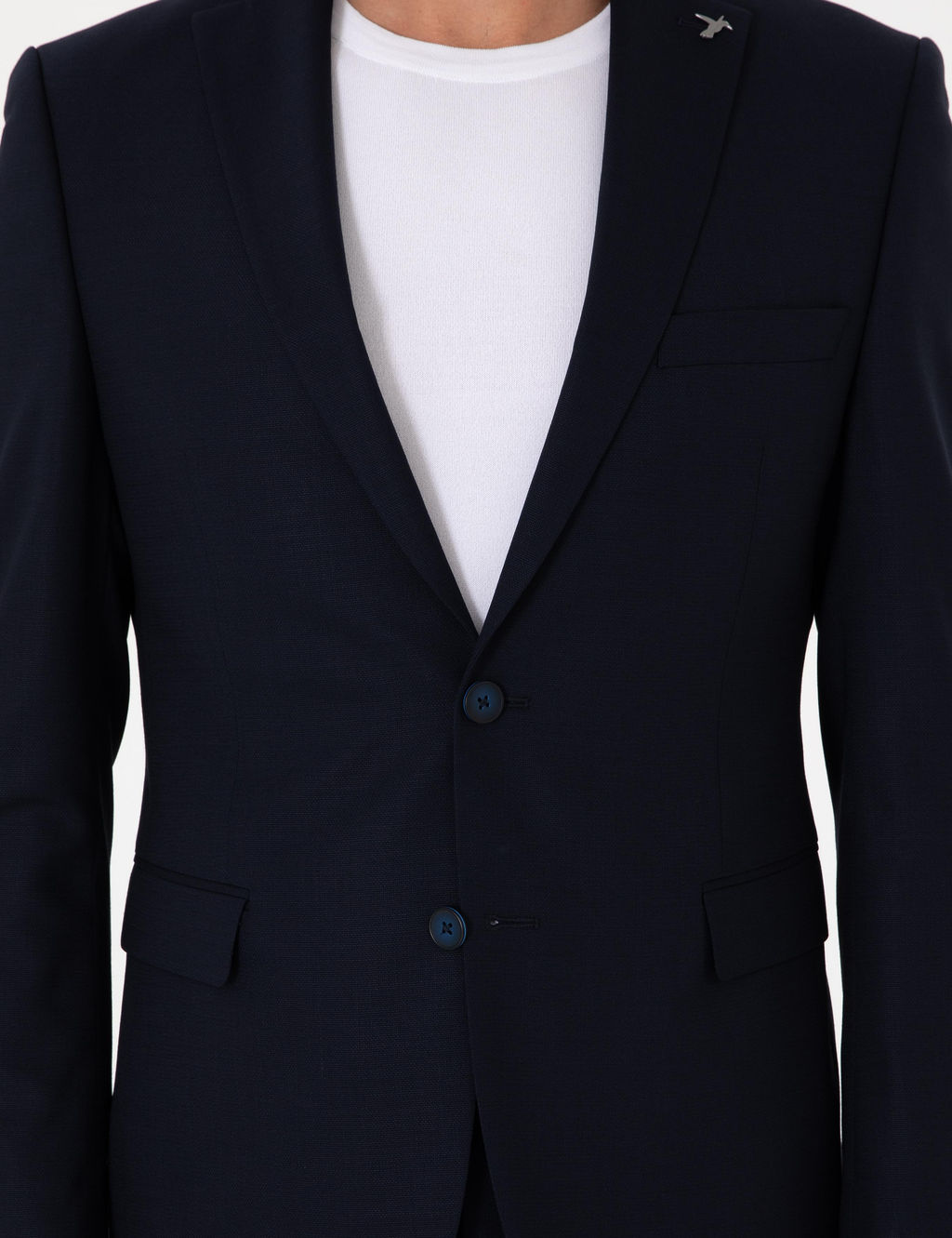 Lacivert Slim Fit Y_n Kar___ml_ Ceket - Cacharel фото 7