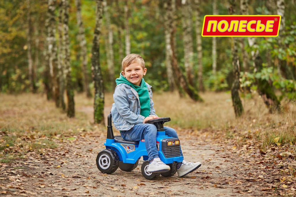 Каталка-трактор Митя (синяя) - Полесье фото 8