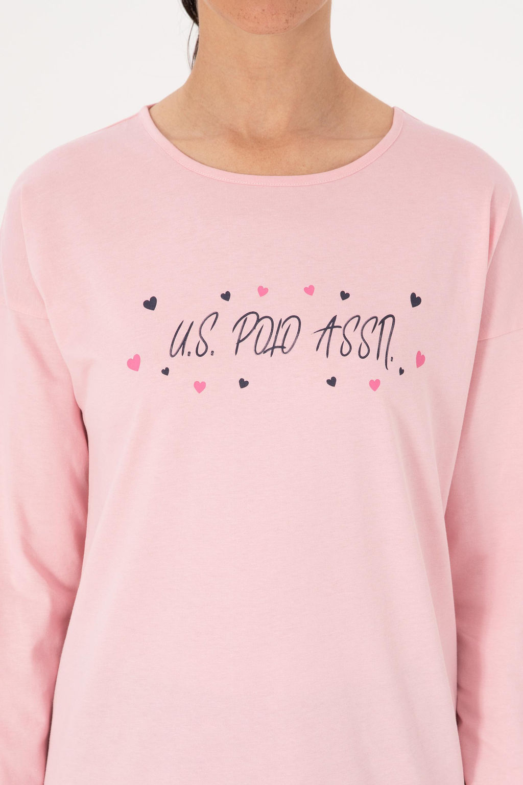 Kad_n Pembe Pijama Tak_m_ - U.s. polo assn фото 6