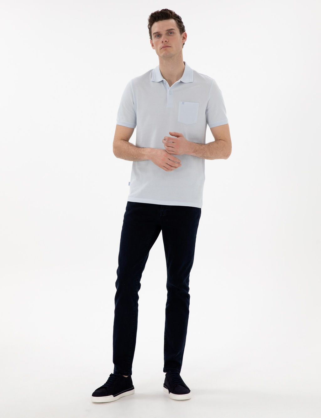 Lacivert Slim Fit Jean Pantolon - Pierre cardin фото 3