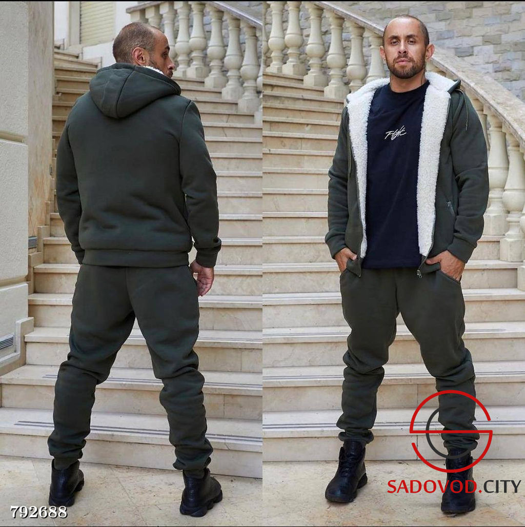 Теплый мужской костюм двойка