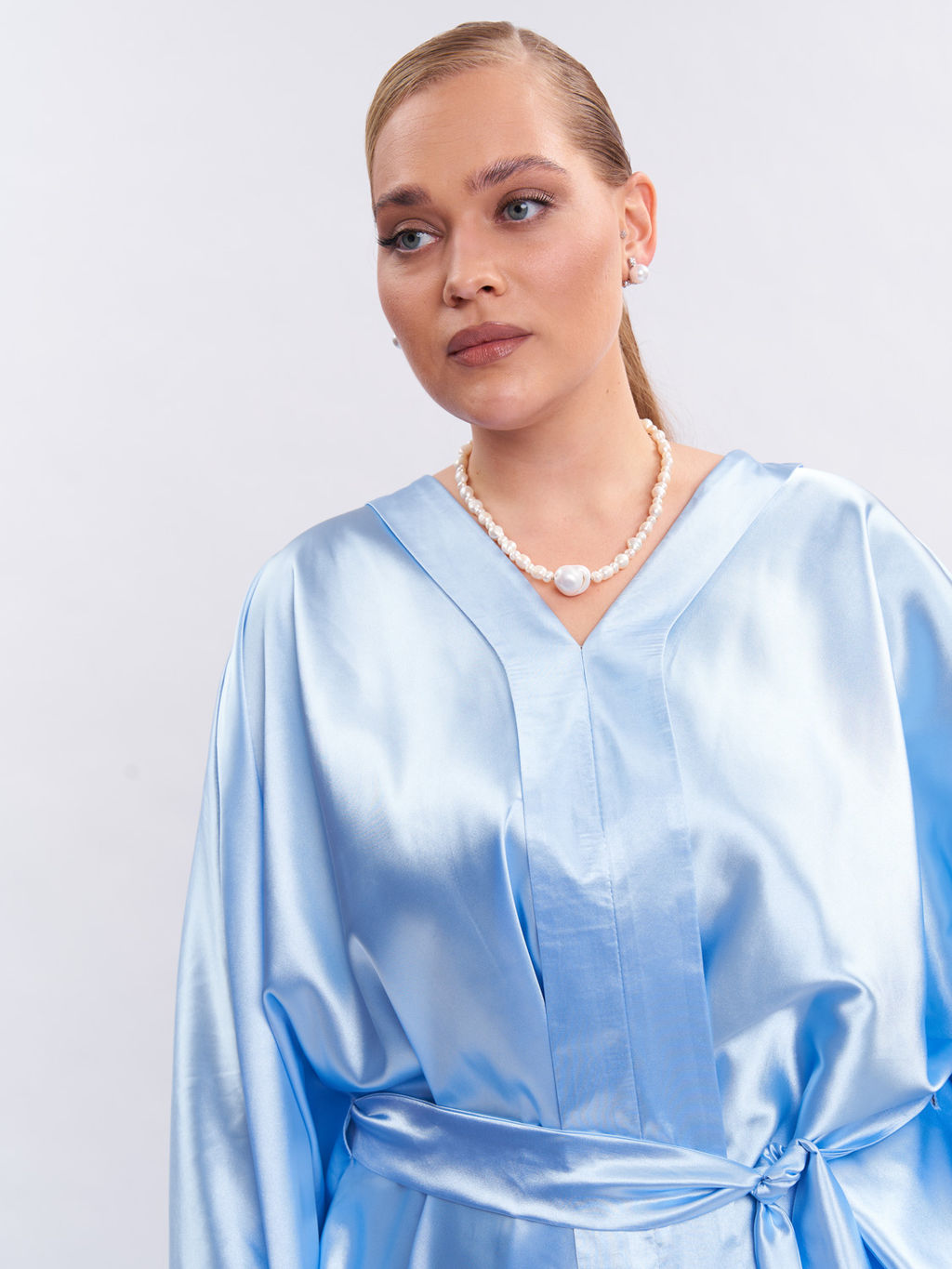 Шелковая блузка TBL73537BLU15 - Артесса фото 13