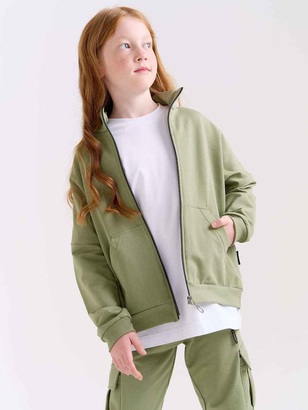 Костюм облегченный с олимпийкой Олива 7+ - Bungly фото 7