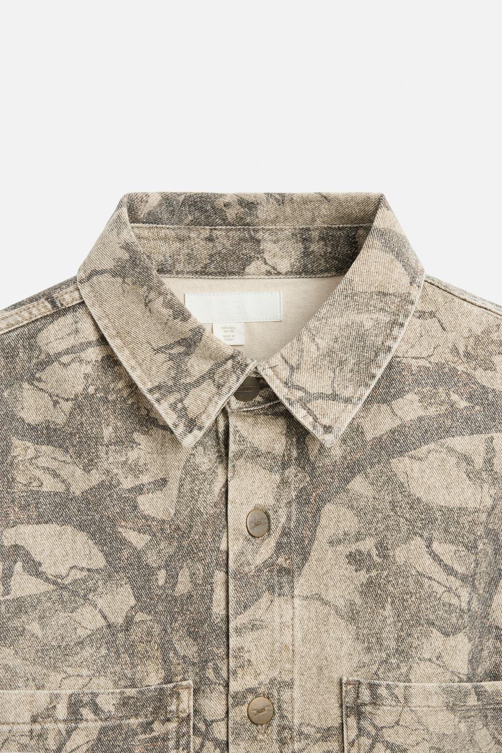 ABSTRACT PRINT OVERSHIRT - Zara фото 10
