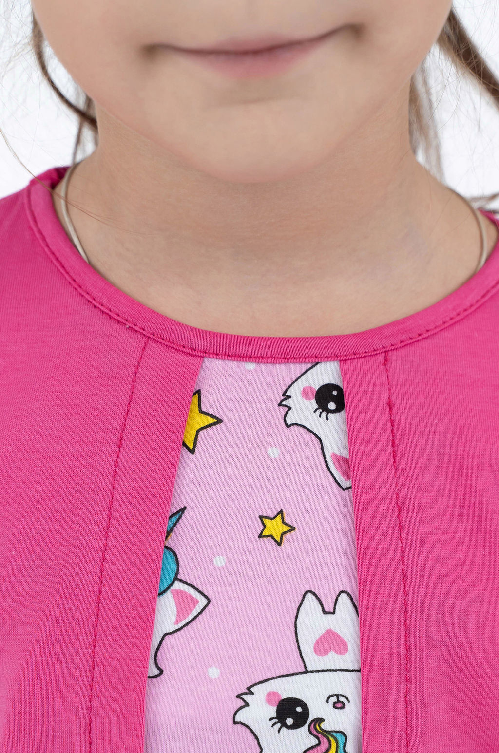 Платье детское розовое с болеро (98-104)