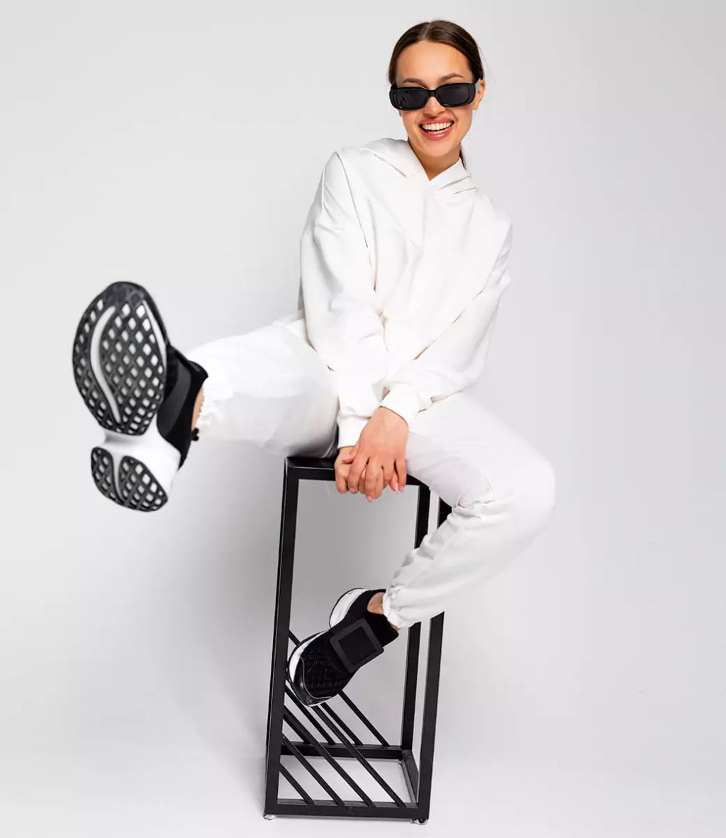 Спортивный костюм #БШ1500, белый