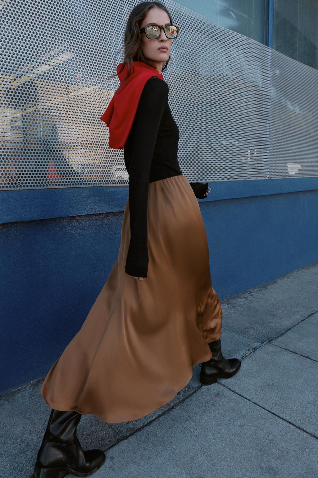 SATIN MIDI SKIRT - Zara фото 4