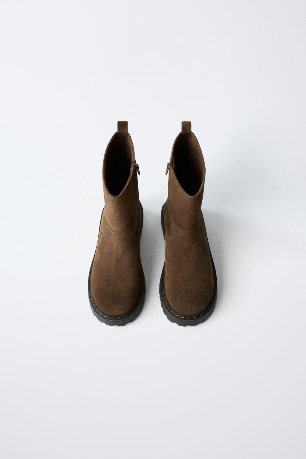 BOTA PIEL / Marr?n - Zara фото 6