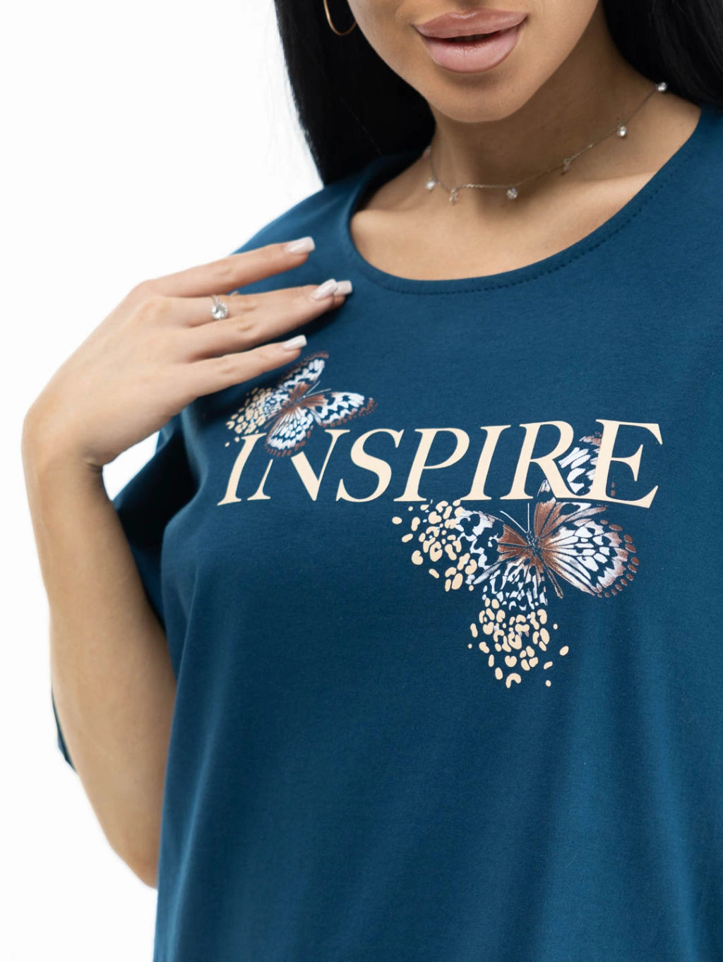 Туника женская, цвет зеленый