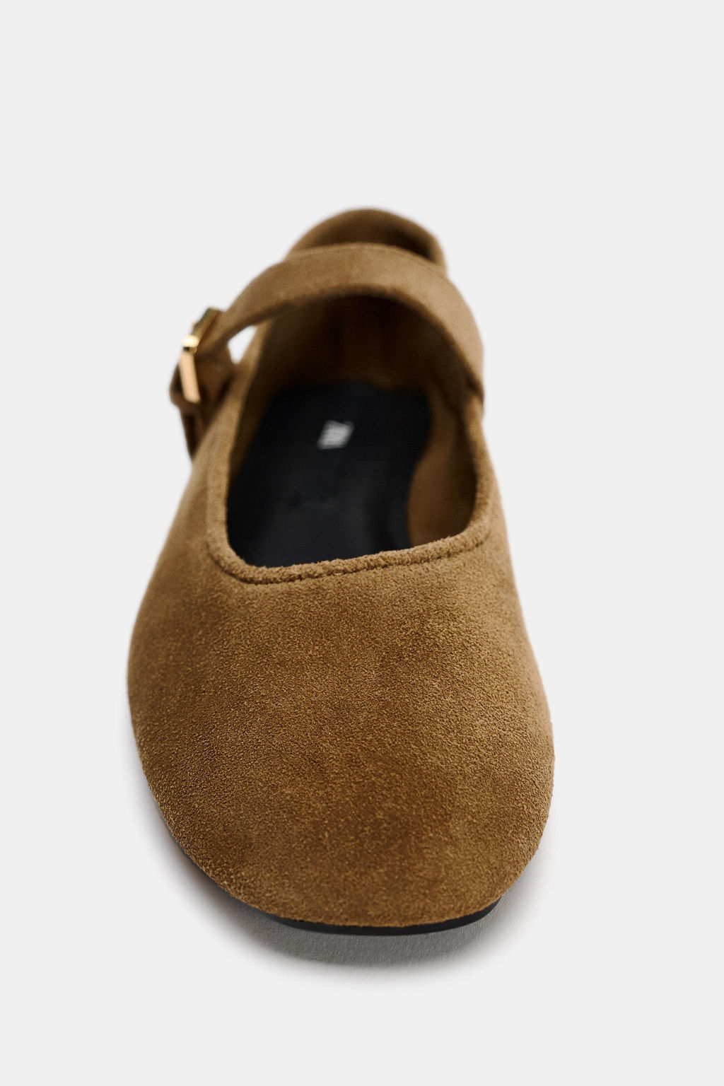 SPLIT SUEDE BALLERINAS