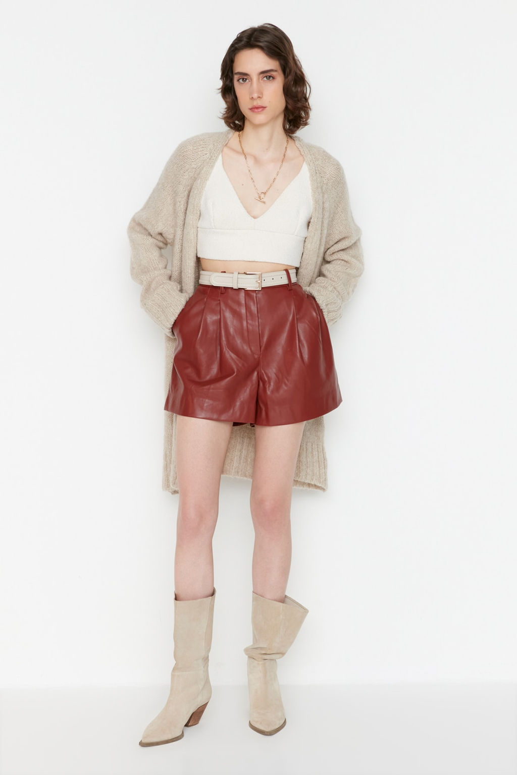 TRENDYOLMILLA Siyah Genis Kal?p Yumusak Dokulu Triko H?rka TWOAW21HI0555  фото 10