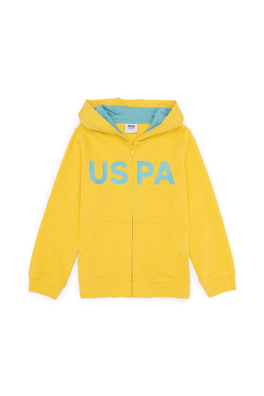 Желтая базовая толстовка для мальчика - U.s. polo assn фото 2