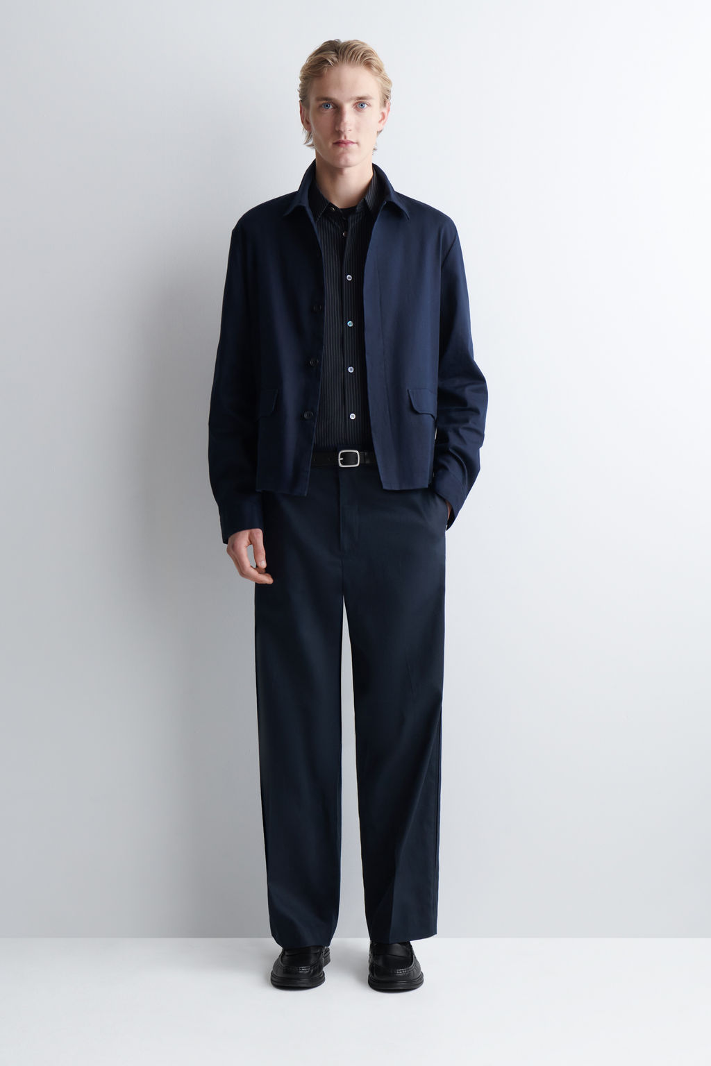 PANTAL?N ALGOD?N Y LINO RELAXED FIT STRAIGHT LEG - H&m фото 2
