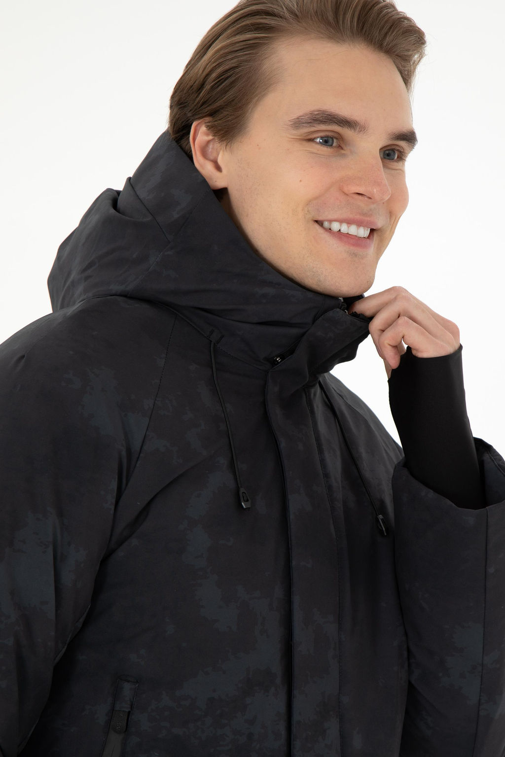 Мужское пальто антрацитового цвета Неожиданная скидка в корзине - U.s. polo assn фото 2