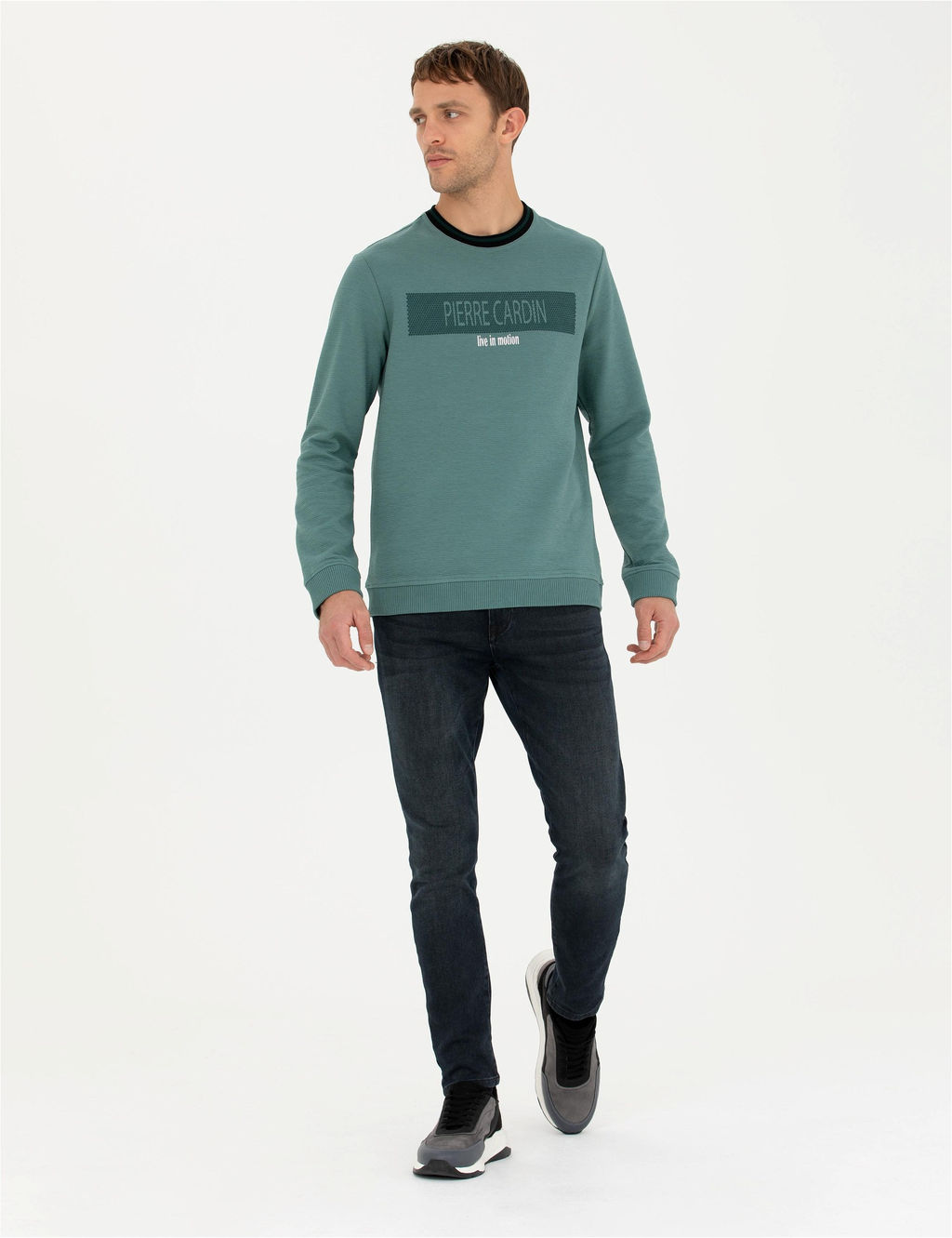 Ye_il Regular Fit Bisiklet Yaka Sweatshirt