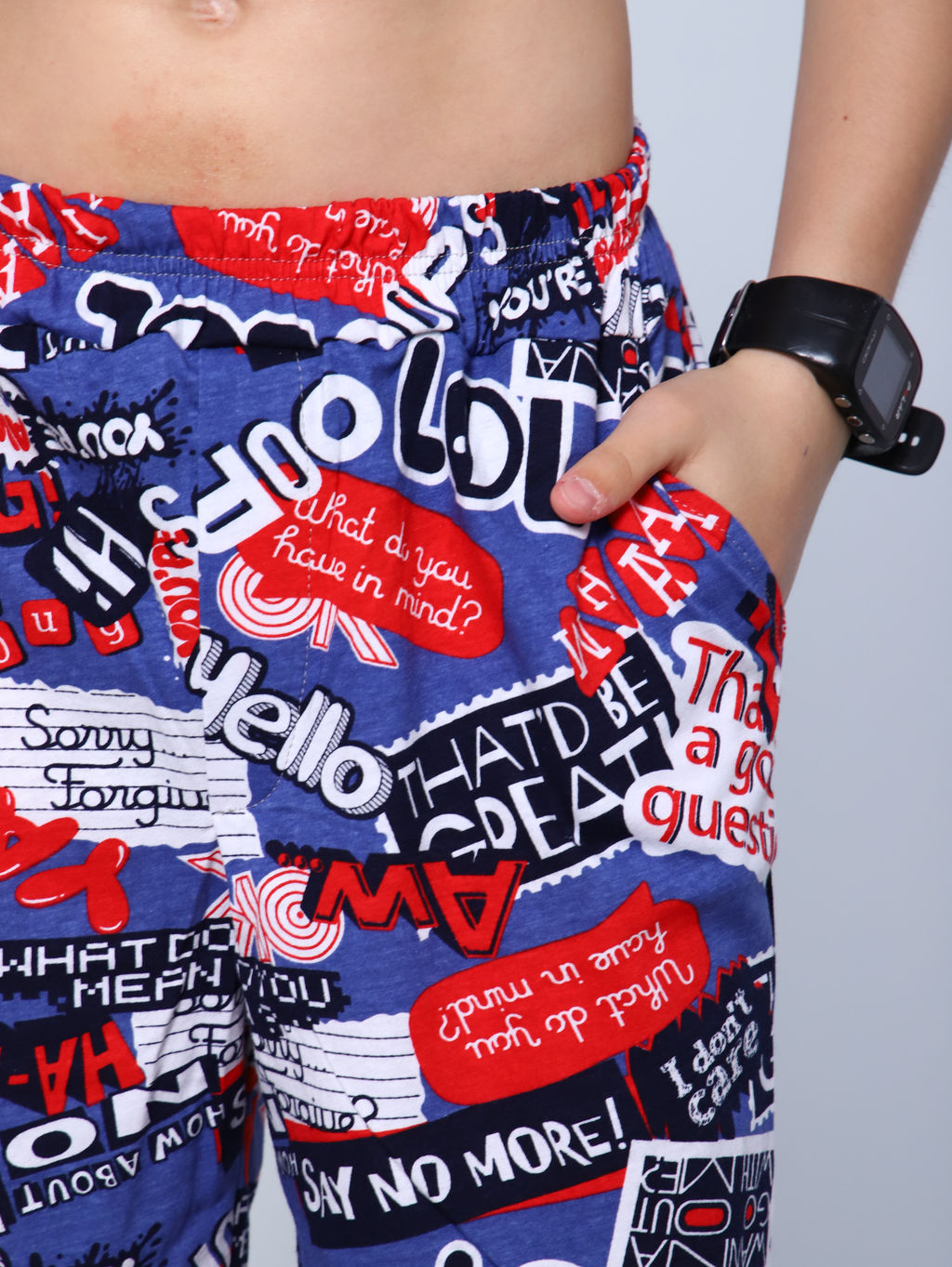 Шорты Федор синий граффити - Ладошки фото 36