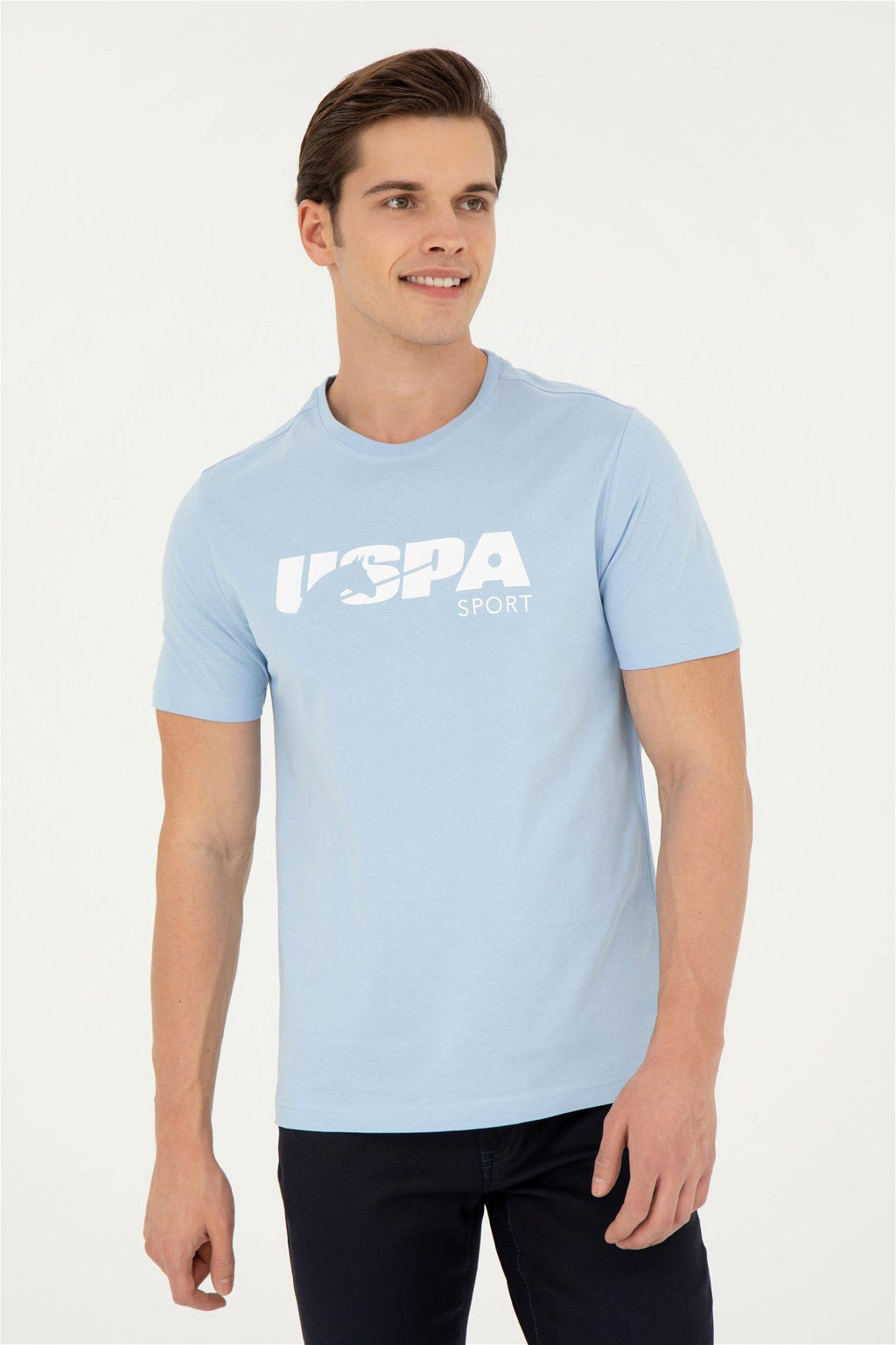 Мужская голубая футболка - U.s. polo assn фото 3