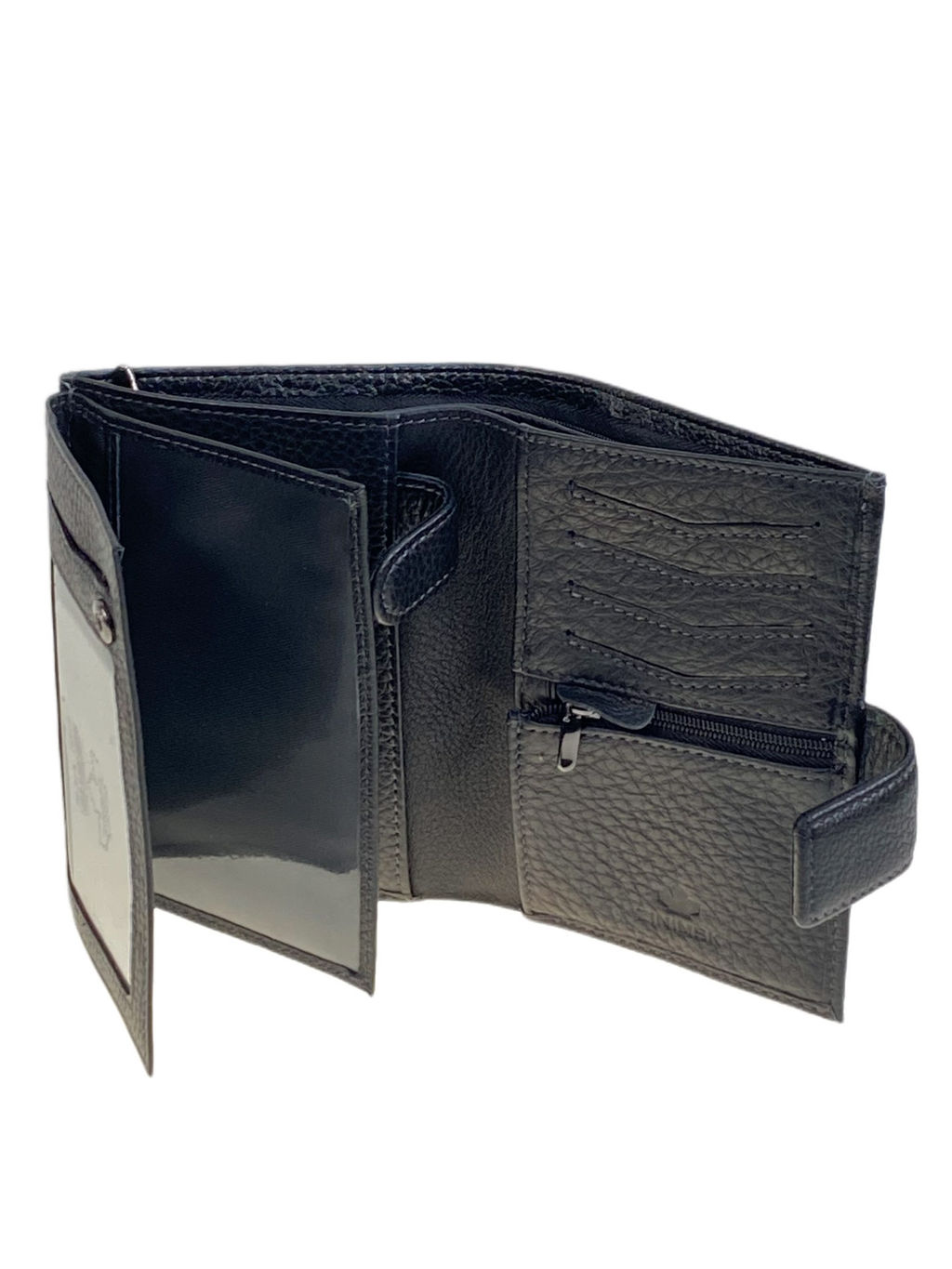 Кошелек-органайзер мужской из натуральной кожи, цвет черный - Greta фото 2