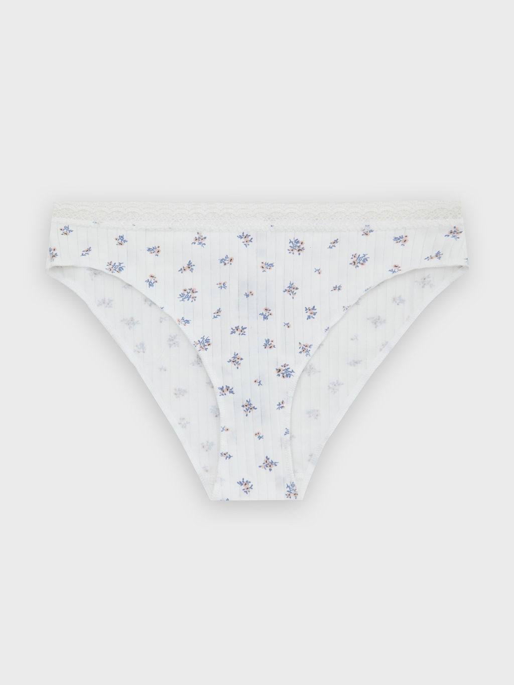 Цена за 2 штуки! Трусы женские белые с цветочным принтом - Mark formelle фото 8