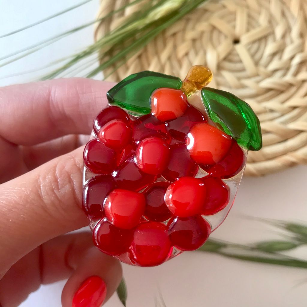 Брошь Малина - Стрекоза фото 2