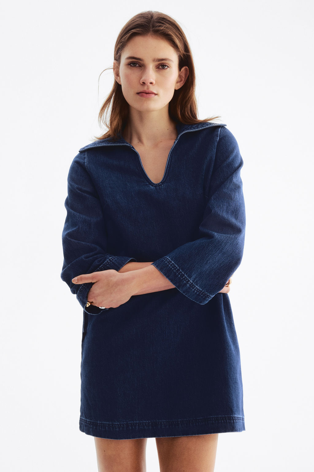 Vestido denim con cuello marinero - H&m фото 2