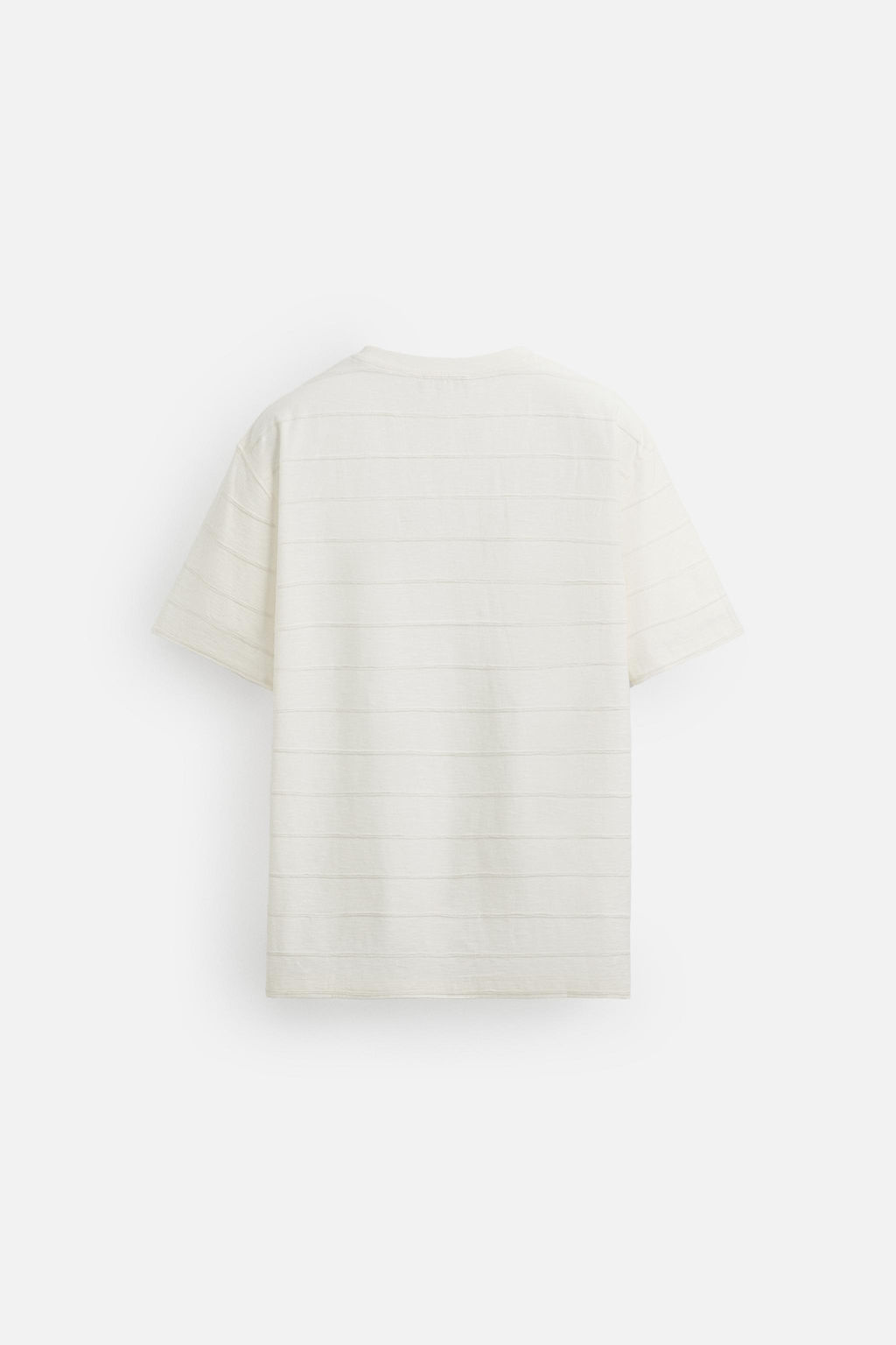 STRIPED IRREGULAR TEXTURE T-SHIRT - Zara фото 7