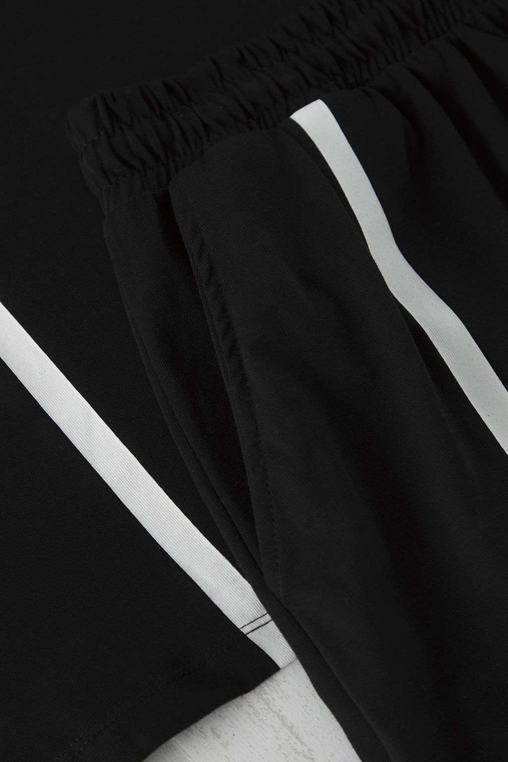 TRENDYOL MAN Siyah Regular Fit Bask?l? Orme Buyuk Beden Pijama Tak?m? TMNSS25AI00000 - Trendyolmilla фото 3