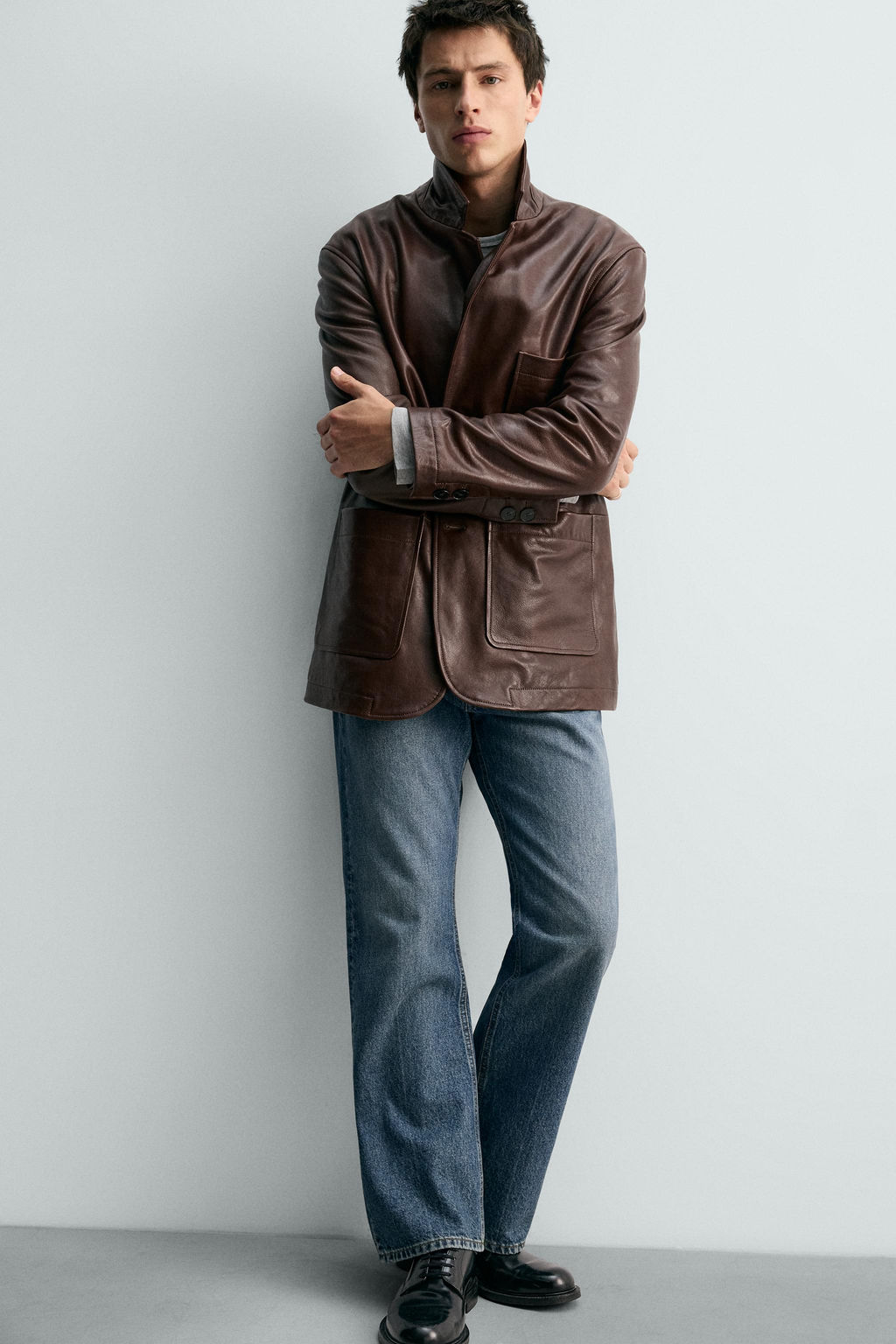 LEATHER BLAZER LIMITED EDITION - Zara фото 6