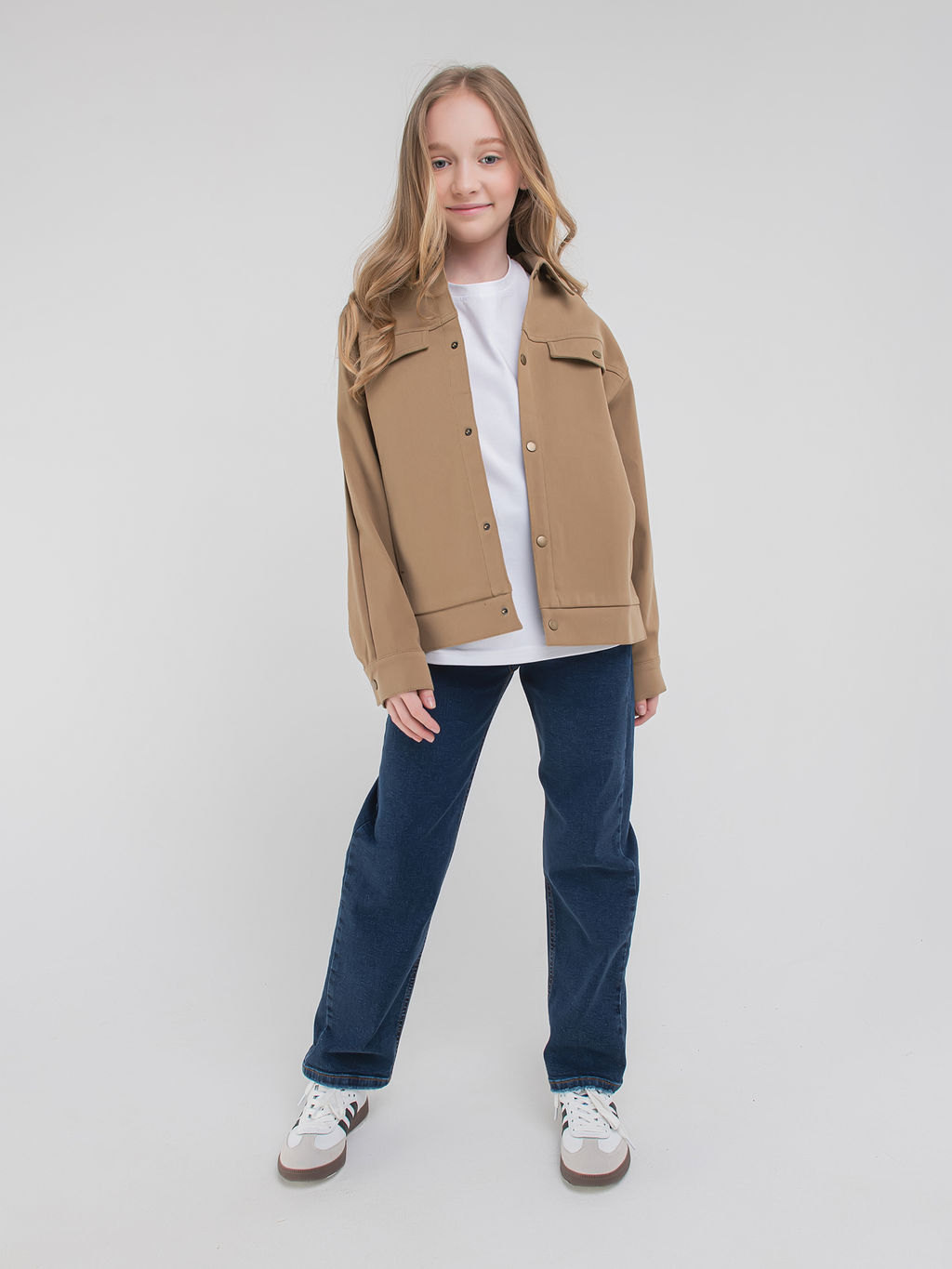 Джинсы прямые Синие 7+ - Bungly фото 7