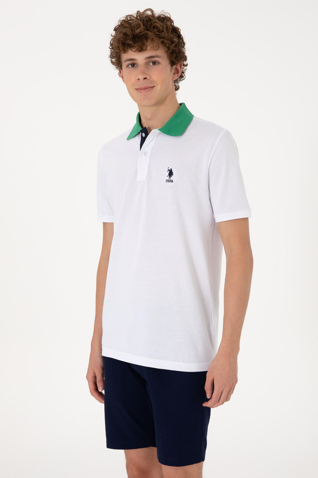 Erkek Regular Fit Polo Yaka Beyaz Ti__rt Sepette S_rpriz _ndirim - U.s. polo assn фото 3