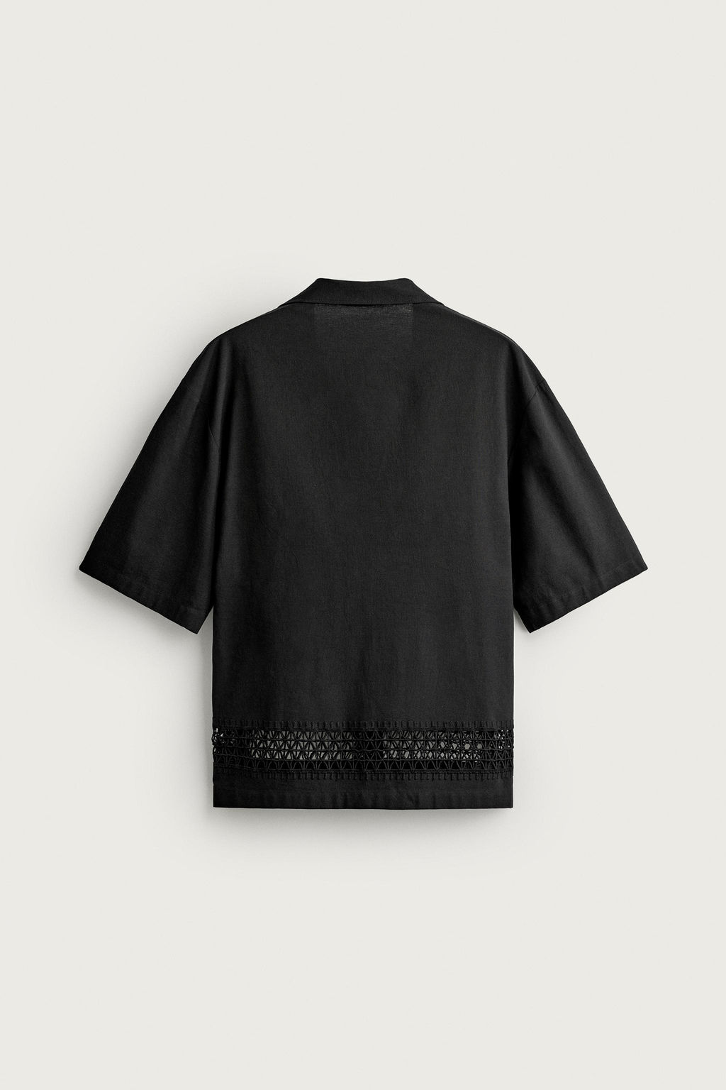 CAMISA RELAXED FIT CENEFA COMBINADA / Negro - Zara фото 8