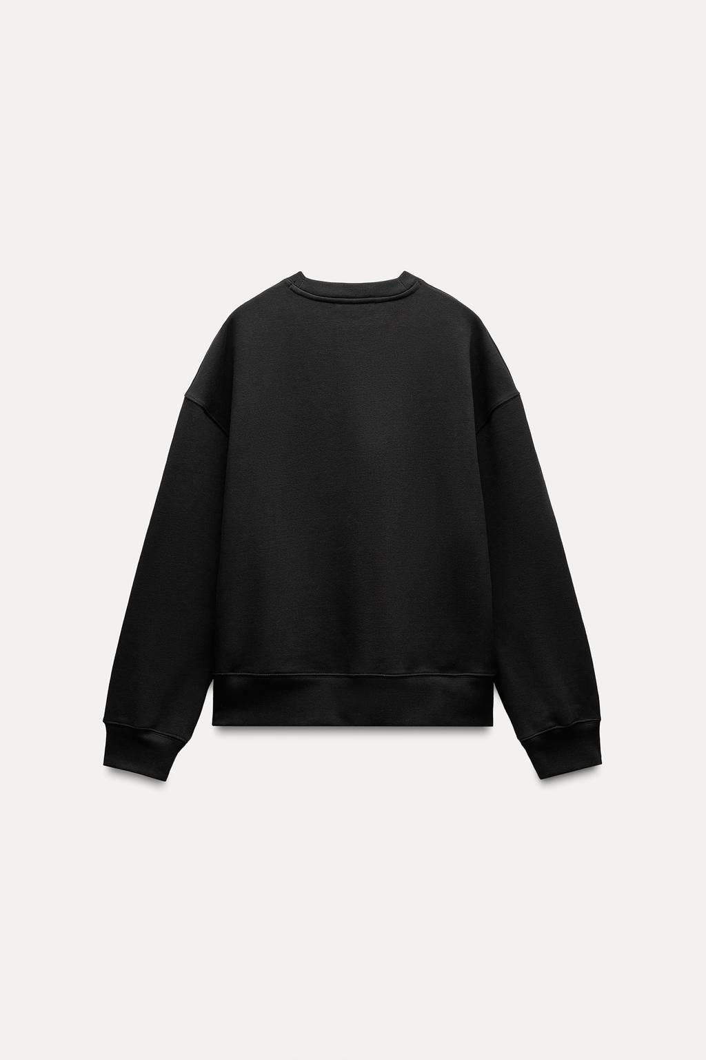SOFT HEAVY COTTON SWEATSHIRT - Zara фото 6