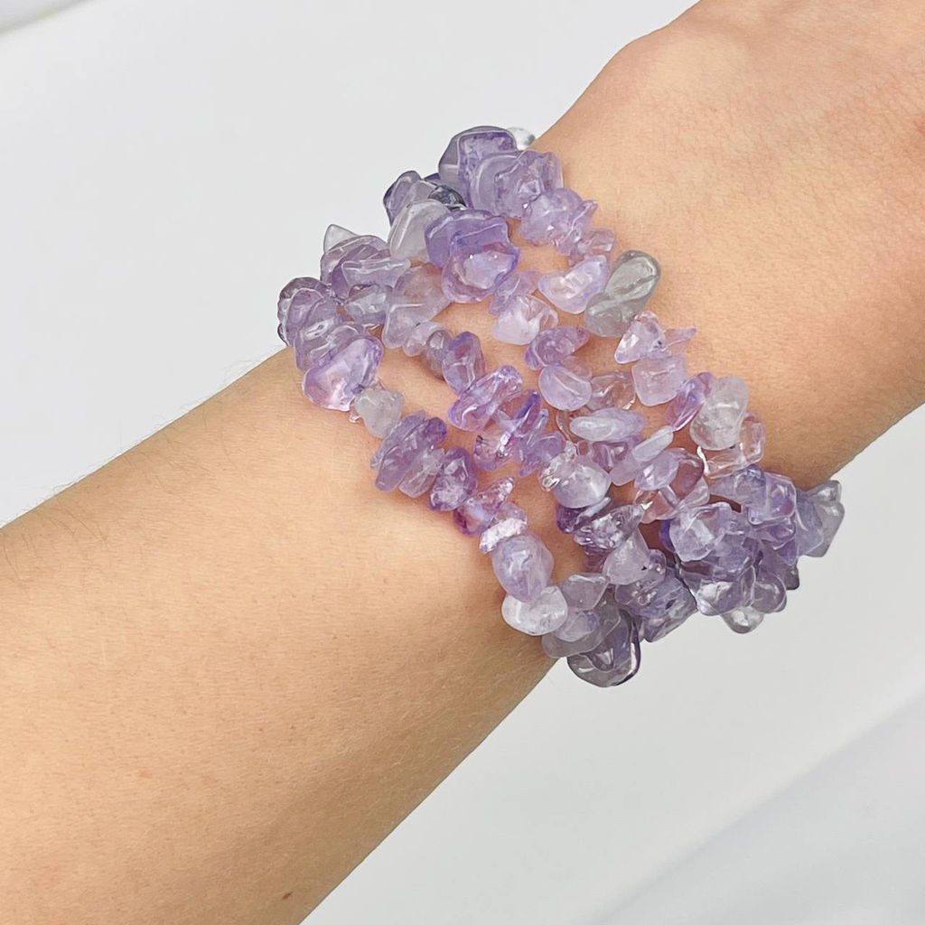 Бусины для украшений из лавандового Аметиста крошка 76 см