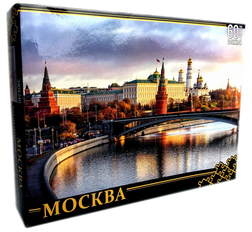 ПАЗЛЫ 60 элементов. Москва. Вид на Большой Кремлевский дворец. арт.8062 340х240