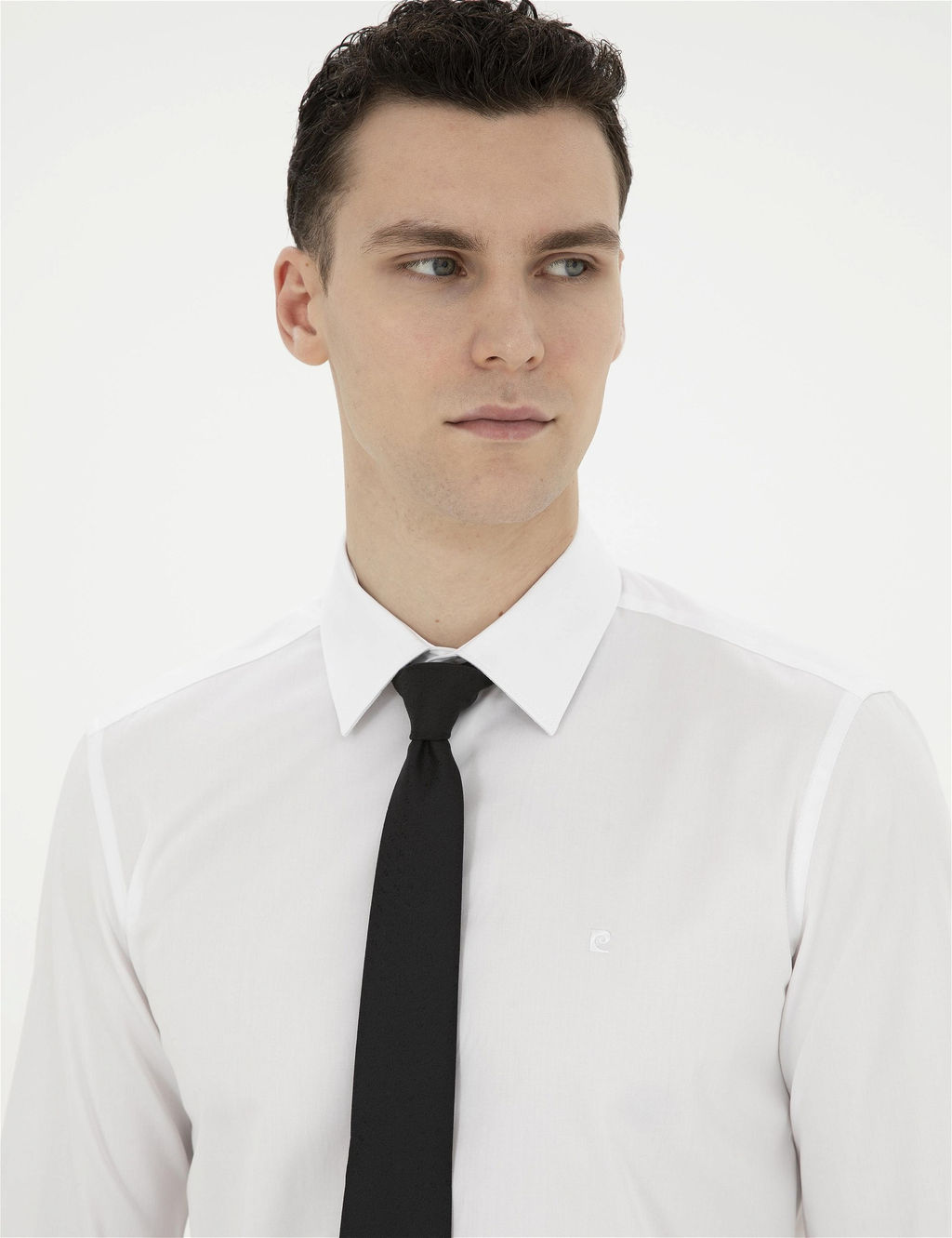 Beyaz Slim Fit Uzun Kollu Basic G_mlek - Pierre cardin фото 2