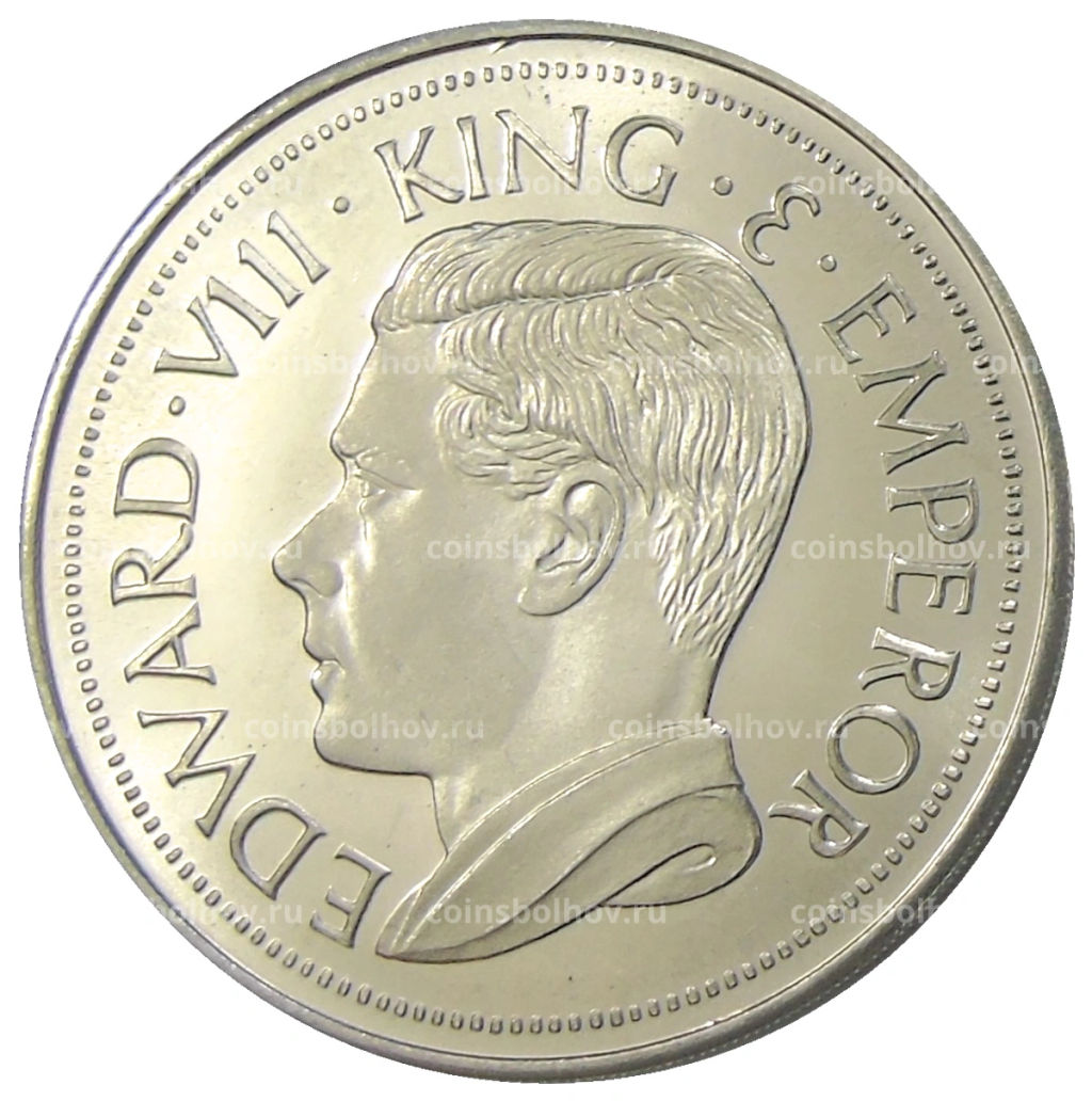 Монетовидный жетон 1 крона 1936 года Кипр (паттерн Едварда VIII)