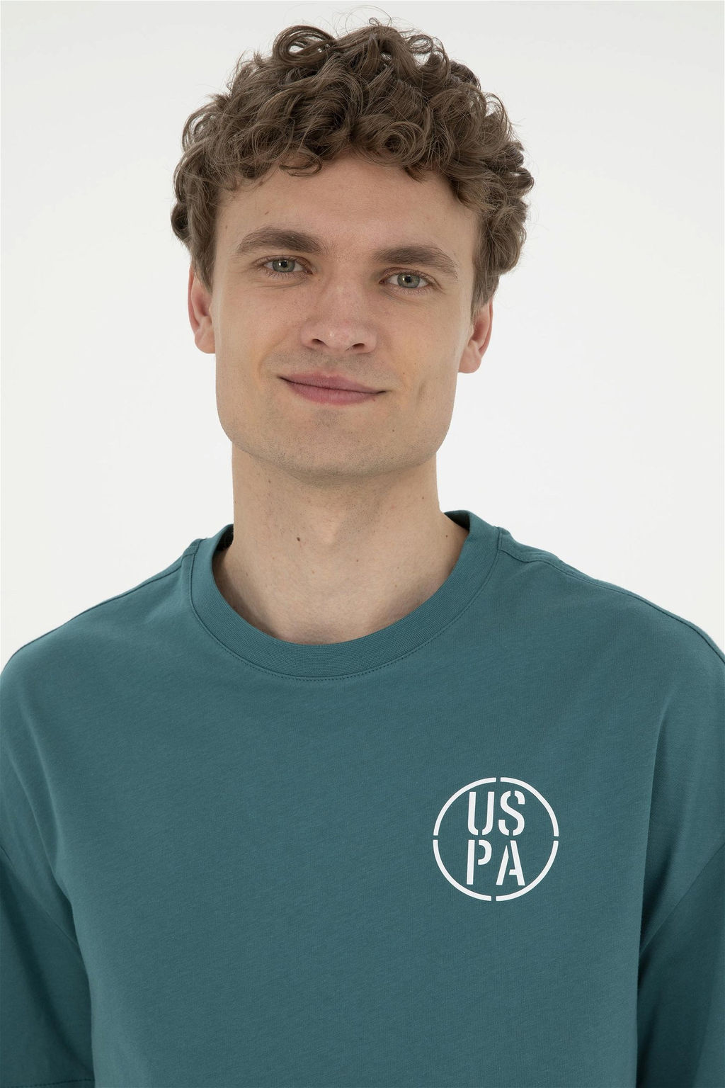 Футболка мужская U.S. Polo Assn хлопок темно-зеленая  фото 3